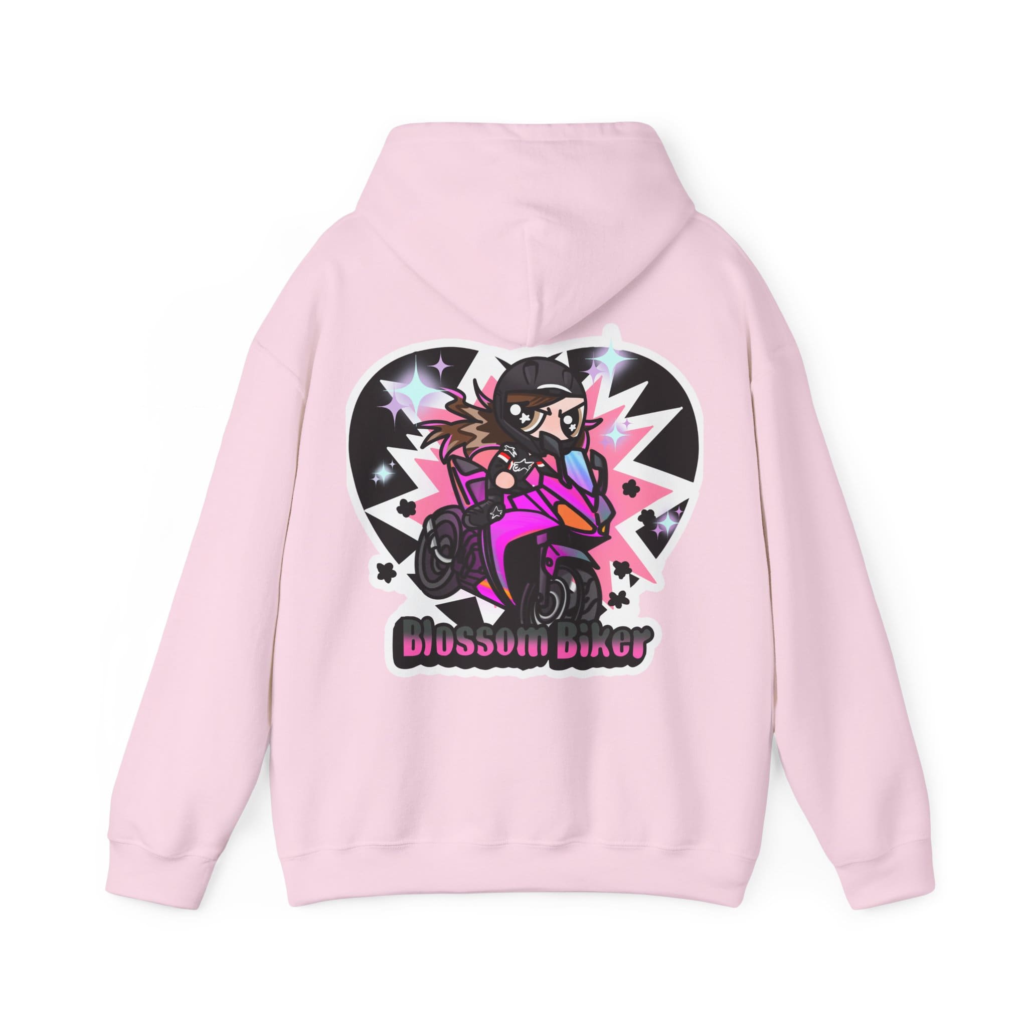 BlossomBiker Classic Hoodie (Back Design) | Tripy Store